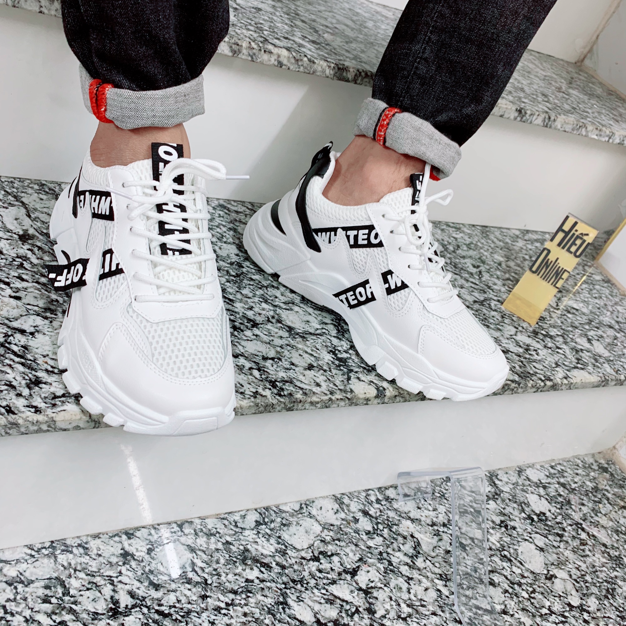 Giầy sneaker thể thao nam ,tăng chiều cao 5cm,full box,tặng tất