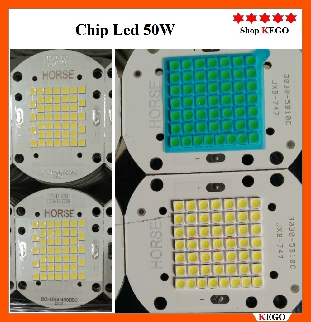 Chip led philips 50w smd 3030 24-36v siêu sáng đèn xưởng, đèn pha, cao áp,...