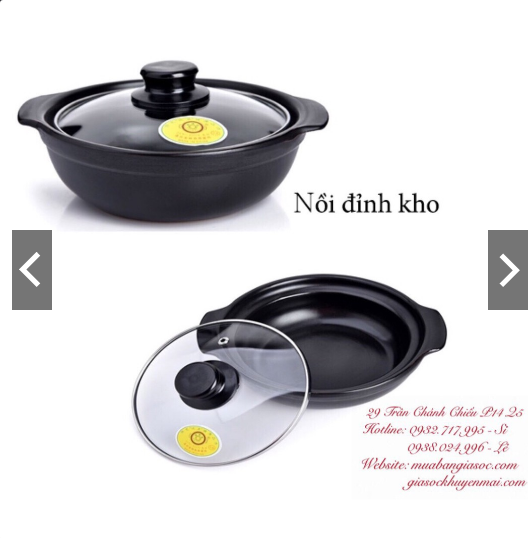 NỒI ĐẤT ĐỈNH CẠN NẤU MÌ CAY, CHÁO ẾCH, KHO CÁ số 6,7,8,9.