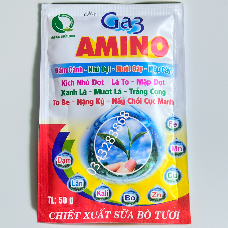 Phân bón đâm chồi vọt đọt mập đọt bung chèo đẻ nhánh (GA3 AMINO)
