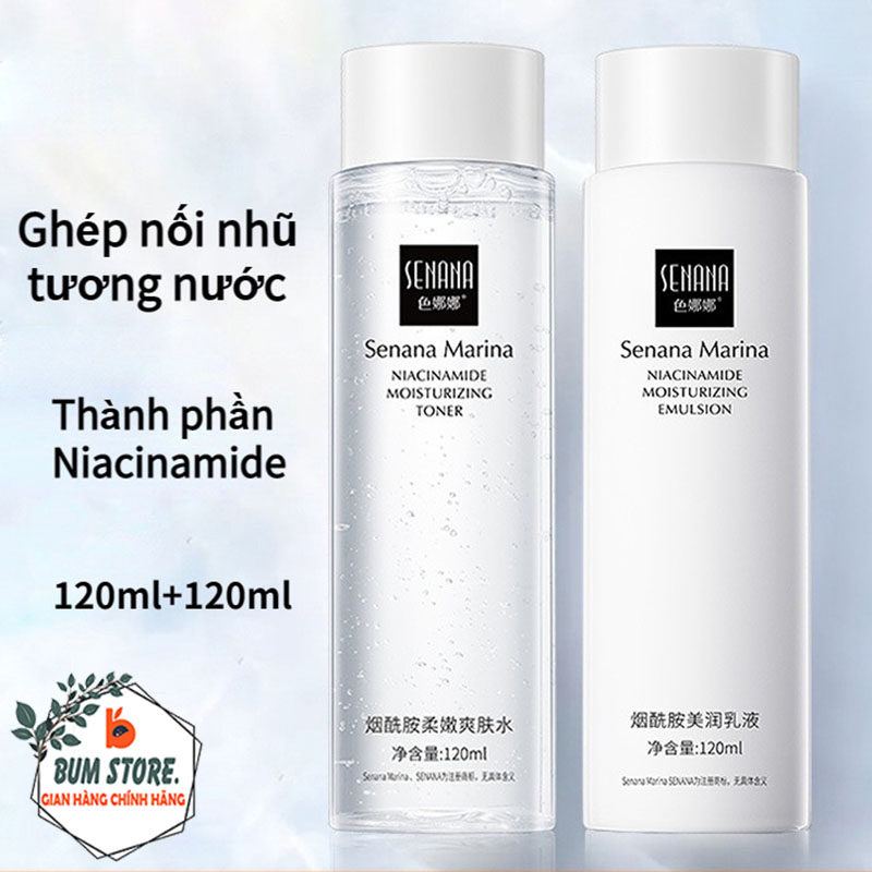 Toner cấp ẩm senana 120ml dưỡng ẩm làm sáng da, toner phục hồi da nước hoa hồng làm dịu se khít lỗ chân lông kiềm dầu