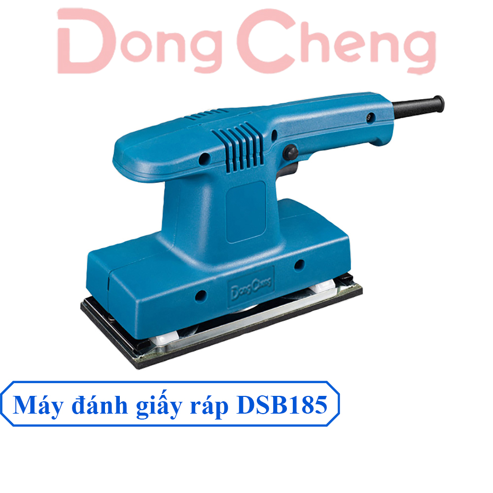 Máy Đánh Giấy Ráp Rung DongCheng DSB185 Công Suất 160W - Máy Chà Nhám Hình Chữ Nhật, Nhiều Khe Tản Nhiệt, Tay Bọc Cao Su Chống Trượt – Hàng Chính Hãng