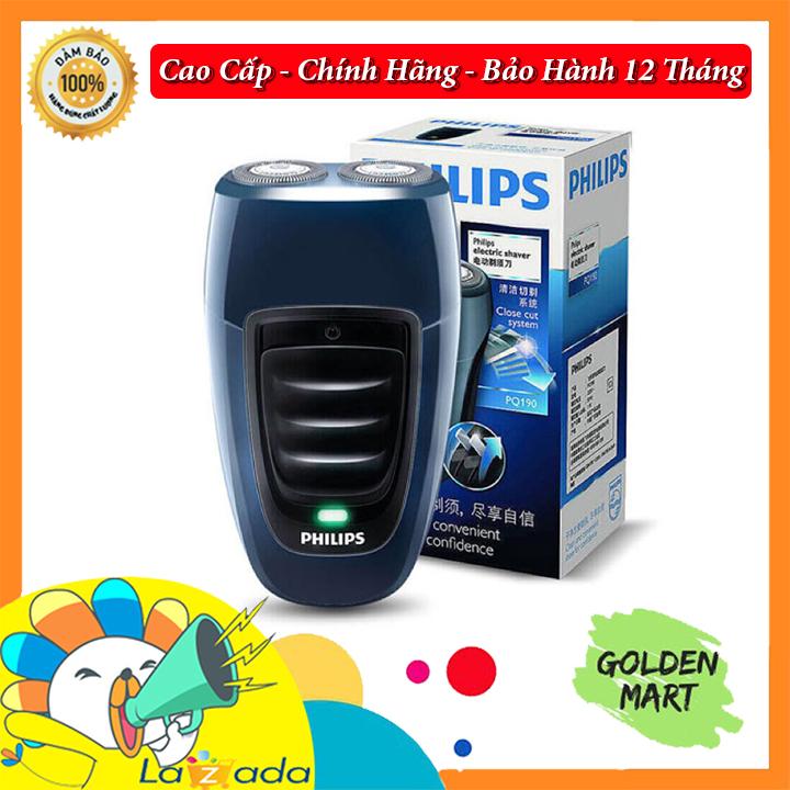 Máy cạo râu điện 2 lưỡi cao cấp Philips PQ190 - thiết kế nhỏ gọn - Sử dụng hiệu quả - An toàn - Bảo hành 12 tháng.