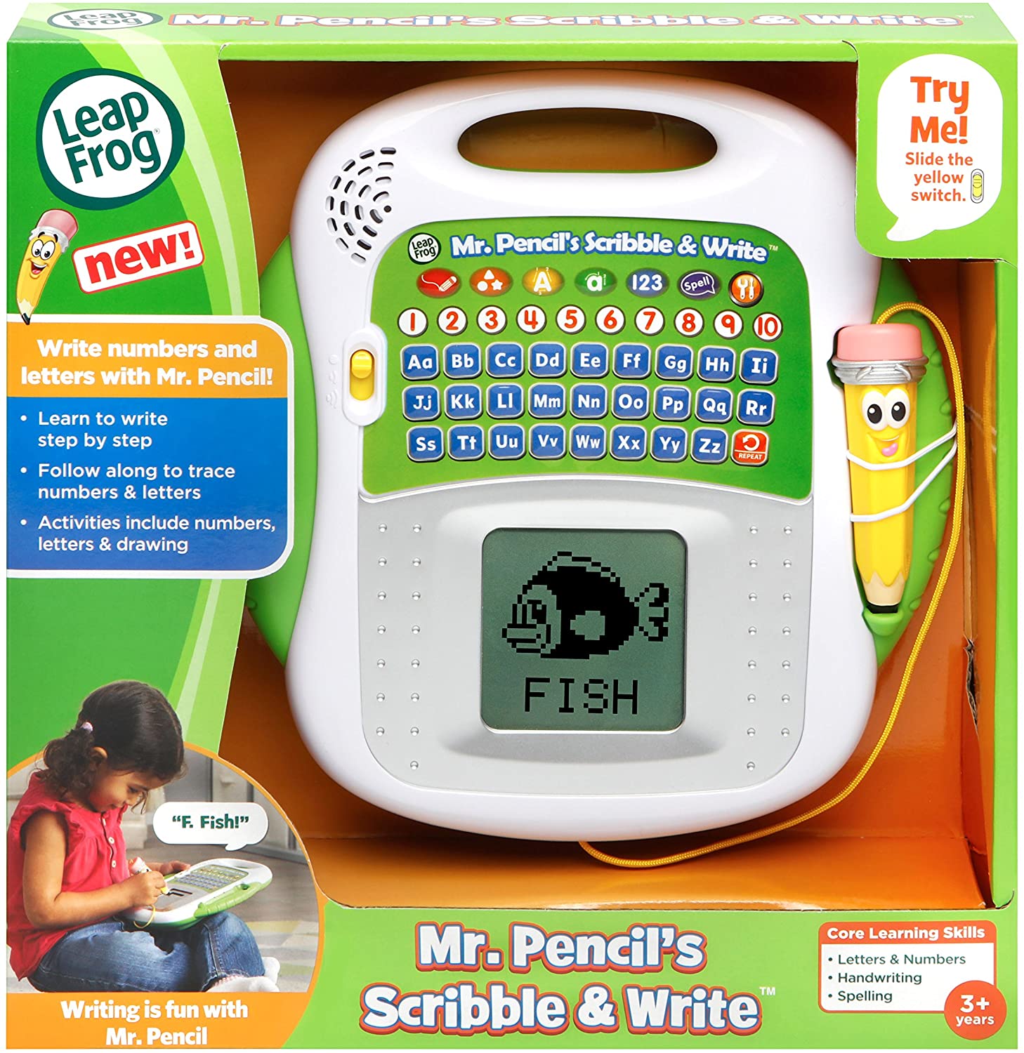 Đồ chơi LeapFrog tập viết chữ và số Mr. Pencil's Scribble and Write