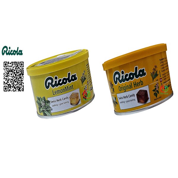 Kẹo Thảo Mộc hiệu Ricola hộp thiếc 100g