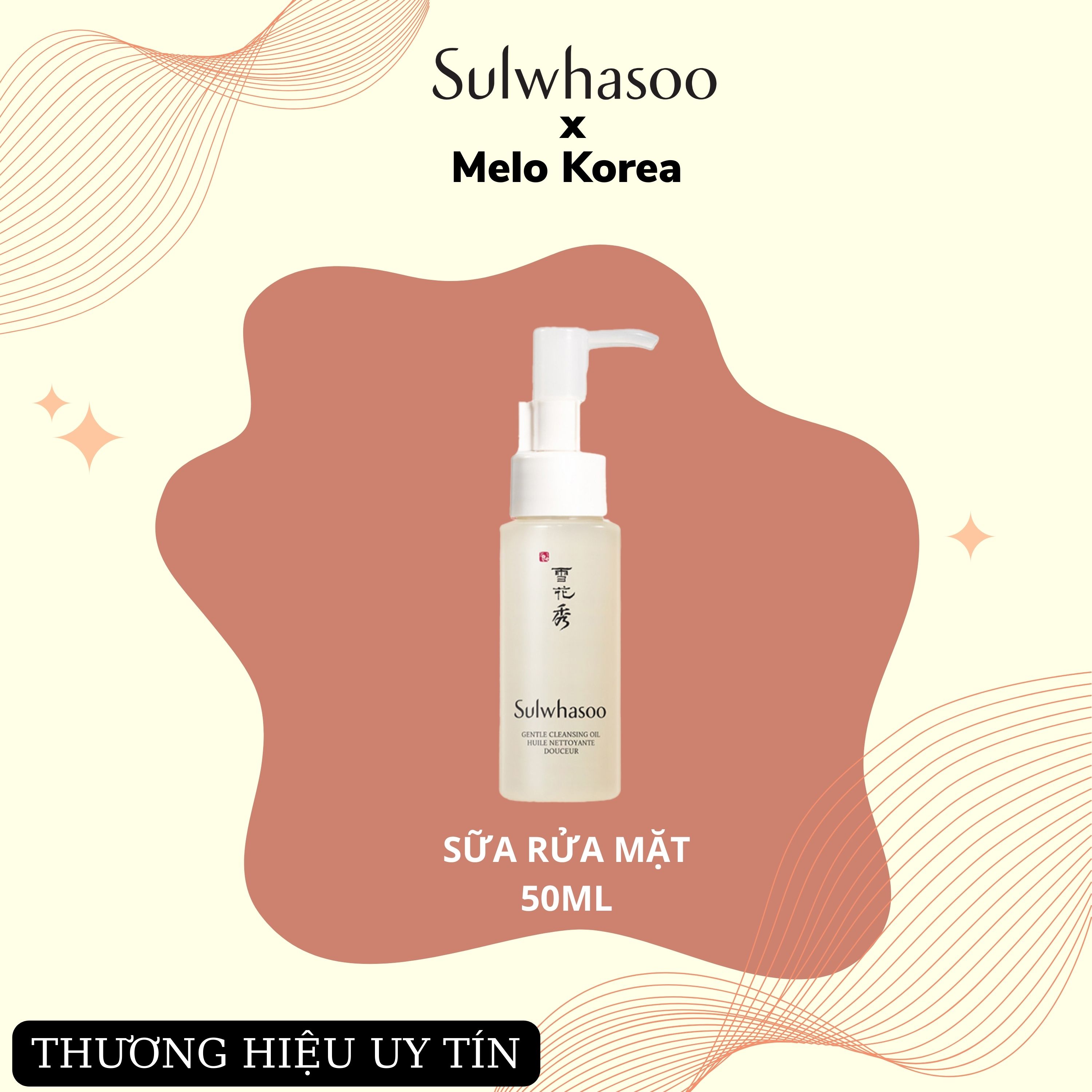 Sữa rửa mặt dịu nhẹ sulwhasoo gentle cleansing foam 50ml - melo cosmetic