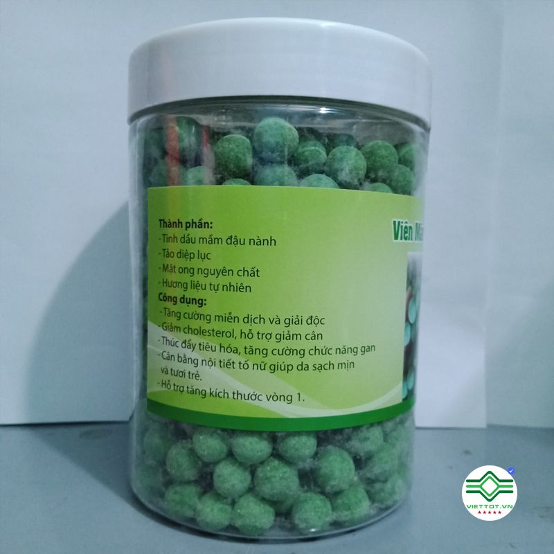 Viên mầm tảo diệp lục tăng vòng 1 đẹp da điều hòa nội tiết tố 1 hộp 500gram VT936