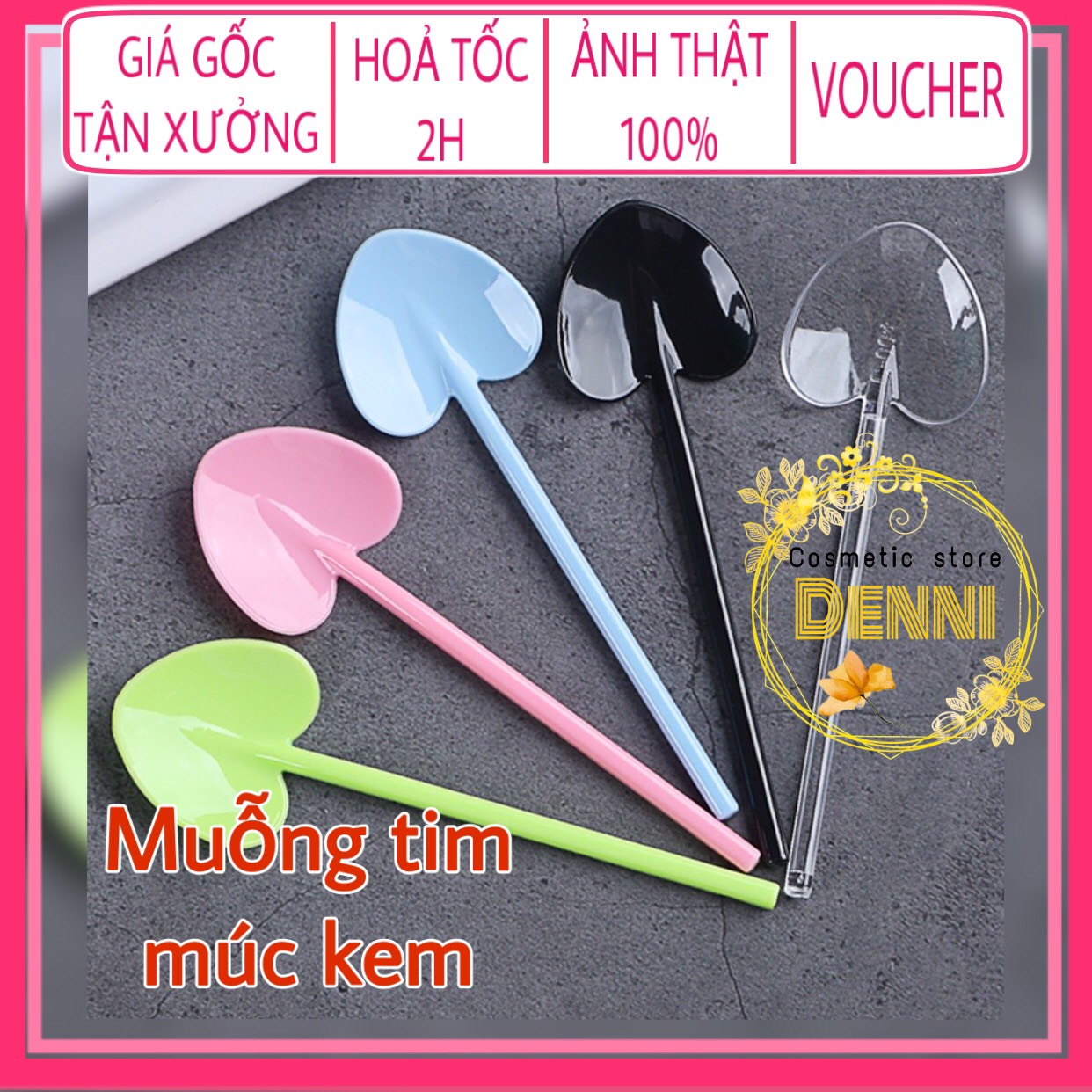 Muỗng múc kem hình trái tim
