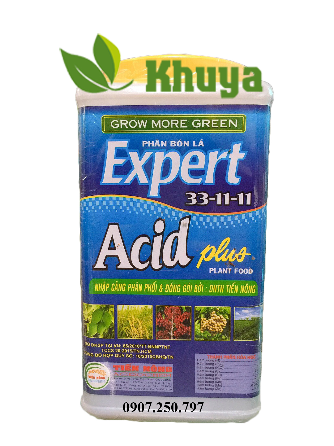 Phân bón lá Expert Acid plus 33-11-11 hộp 1,6kg