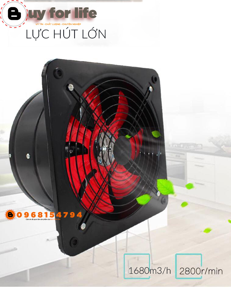 QUẠT HÚT GIÓ, QUẠT THÔNG GIÓ ( CÔNG XUẤT 100-120W ) - SỨC HÚT GIÓ LỚN - MODEL: FD-250 , FD-300