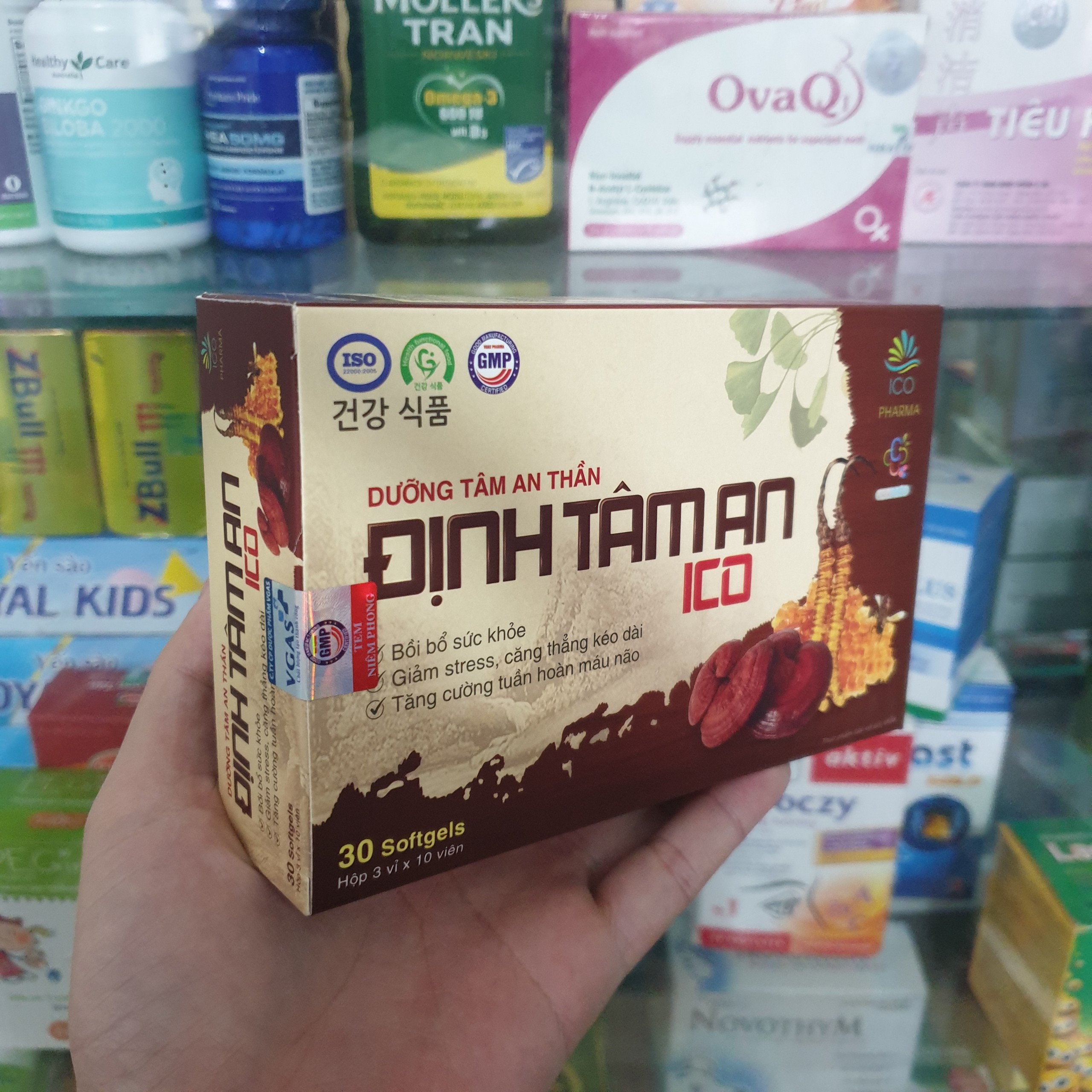 Dưỡng tâm an thần định tâm an ico hộp 30 viên