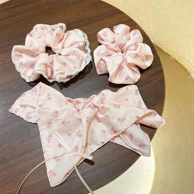 SCRUNCHIES GALAXY TRÁI TIM ,KIM TUYẾN, 7 MÀU- LIMITED - CỘT TÓC VẢI THỜI TRANG NỮ