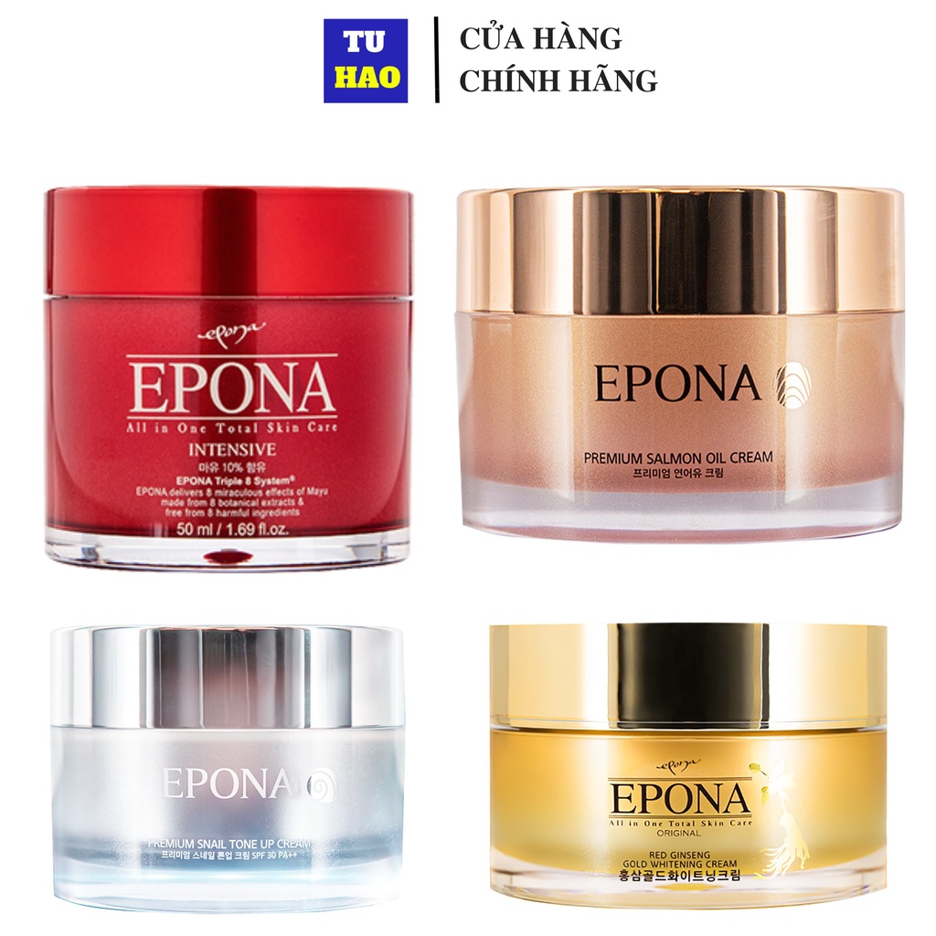 Kem Dưỡng Epona Premium Salmon Cream Phục Hồi Da Hư Tổn Chiết Xuất Dầu Cá Hồi 50ml - Từ Hảo