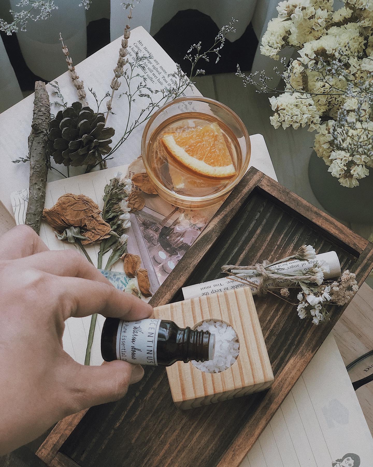 Tinh dầu in warm home