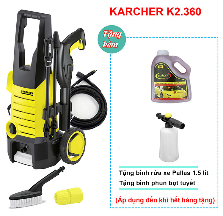 [HCM]Máy phun rửa xe áp lực Karcher K2.360 KAP (1.601-686.0)