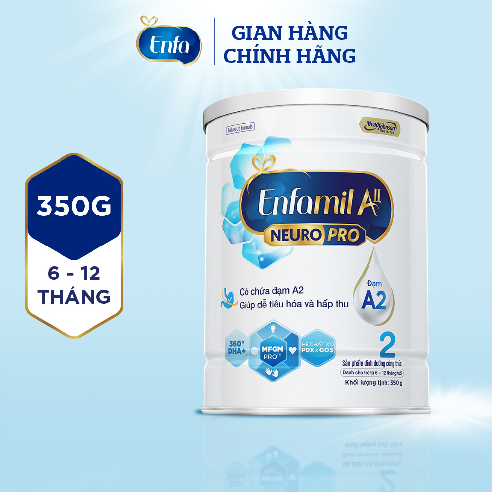 Sữa bột enfamil a2 neuropro 2 cho trẻ từ 6 - 12 tháng tuổi – 350g