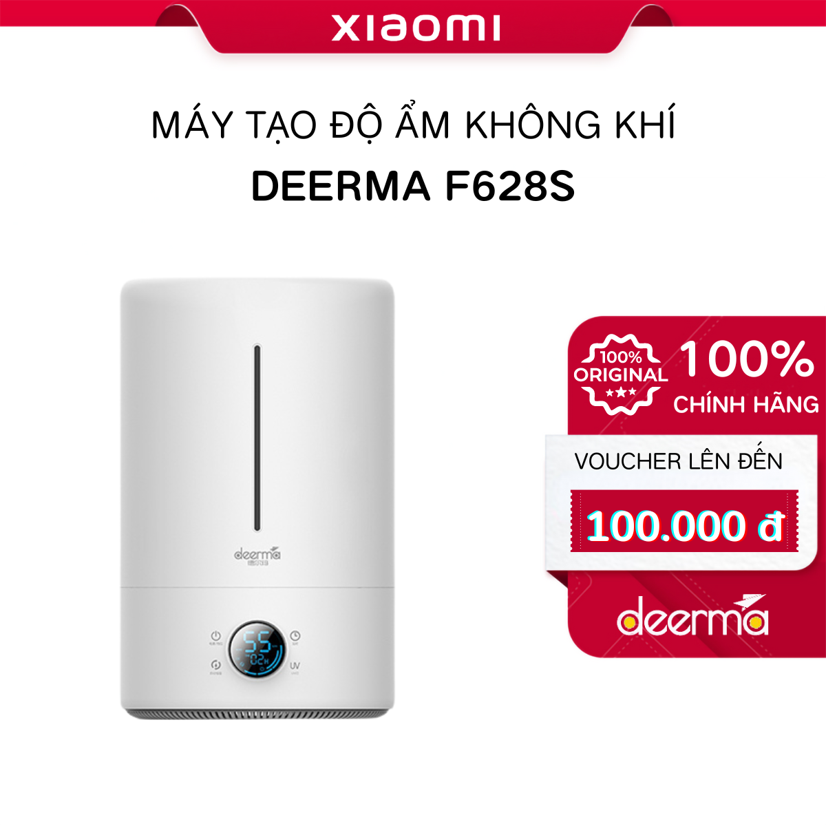 Deerma máy tạo độ ẩm không khí deerma 5l dem f628s - máy phun sương - xiaomi smart life