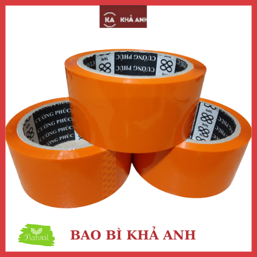 BĂNG KEO MÀU CAM, QUẤN HÀNG CUỐN HÚT SIÊU HOT/ cây 6 cuộn