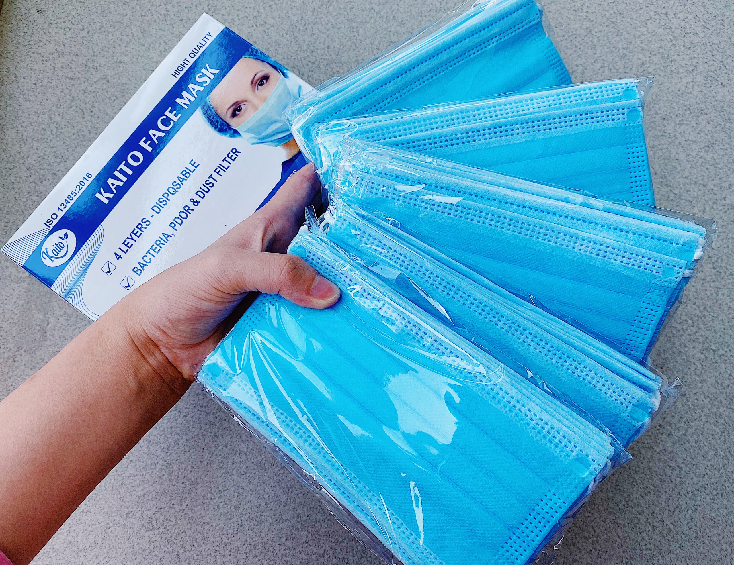 [HCM]Khẩu Trang Y Tế 4 Lớp Hộp 50 cái VINA Dày Mịn Chứng Nhận ISO Giấy Tờ Đầy Đủ