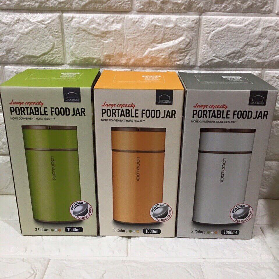 L bình ủ cháo giữ nhiệt lock&lock food jar lhc8022 750ml