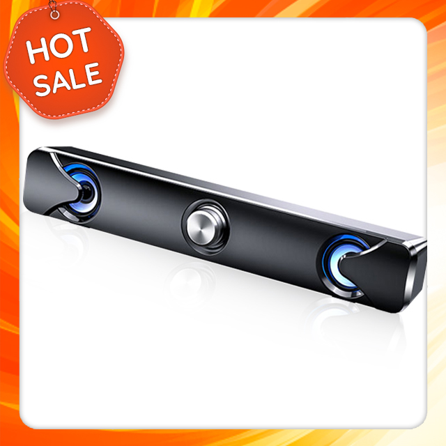 Loa thanh siêu trầm gaming soundbar để bàn sada v110 có đèn led xanh công suất lớn dùng cho máy vi tính pc, laptop, tivi