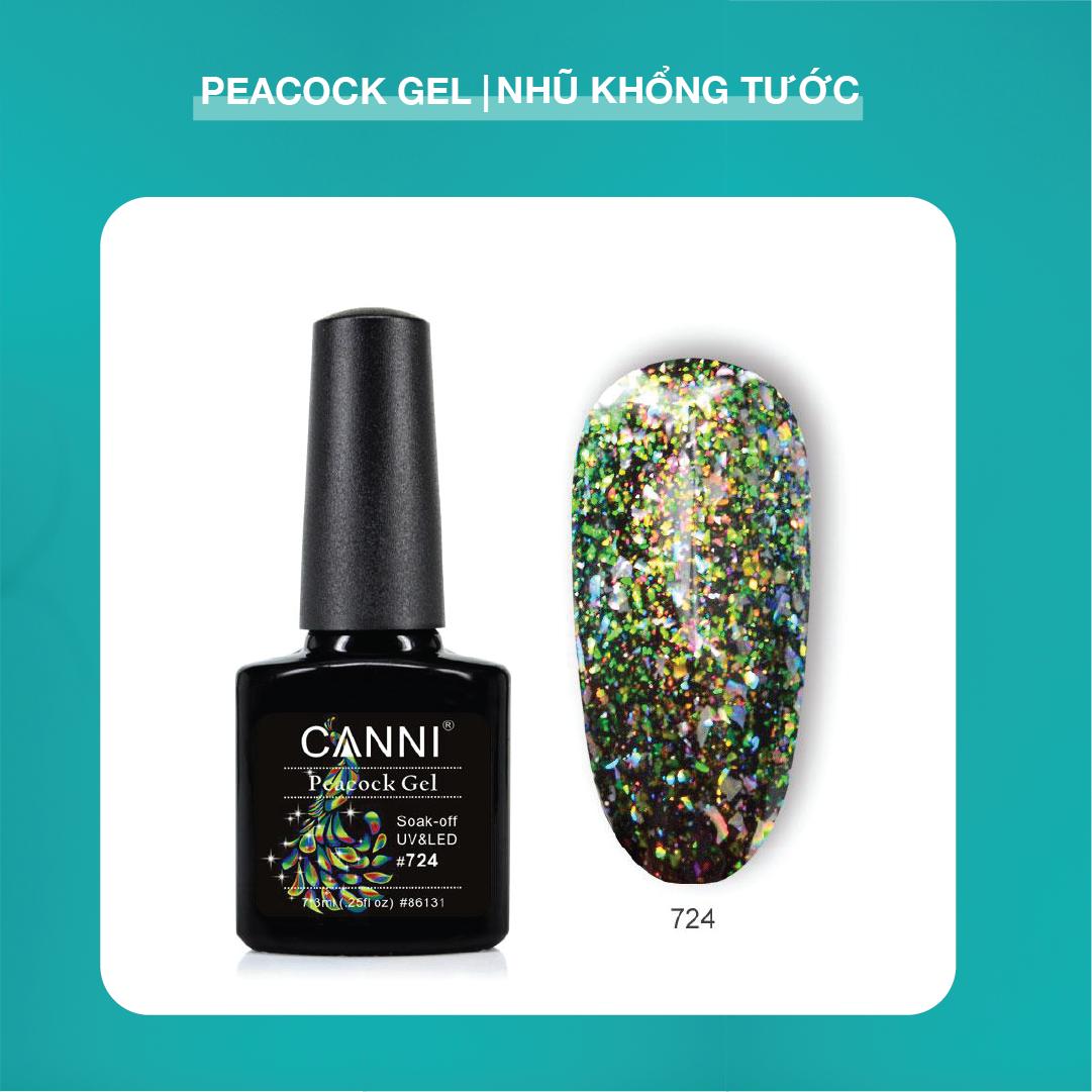 Canni peacock nhũ khổng tước 7.3ml