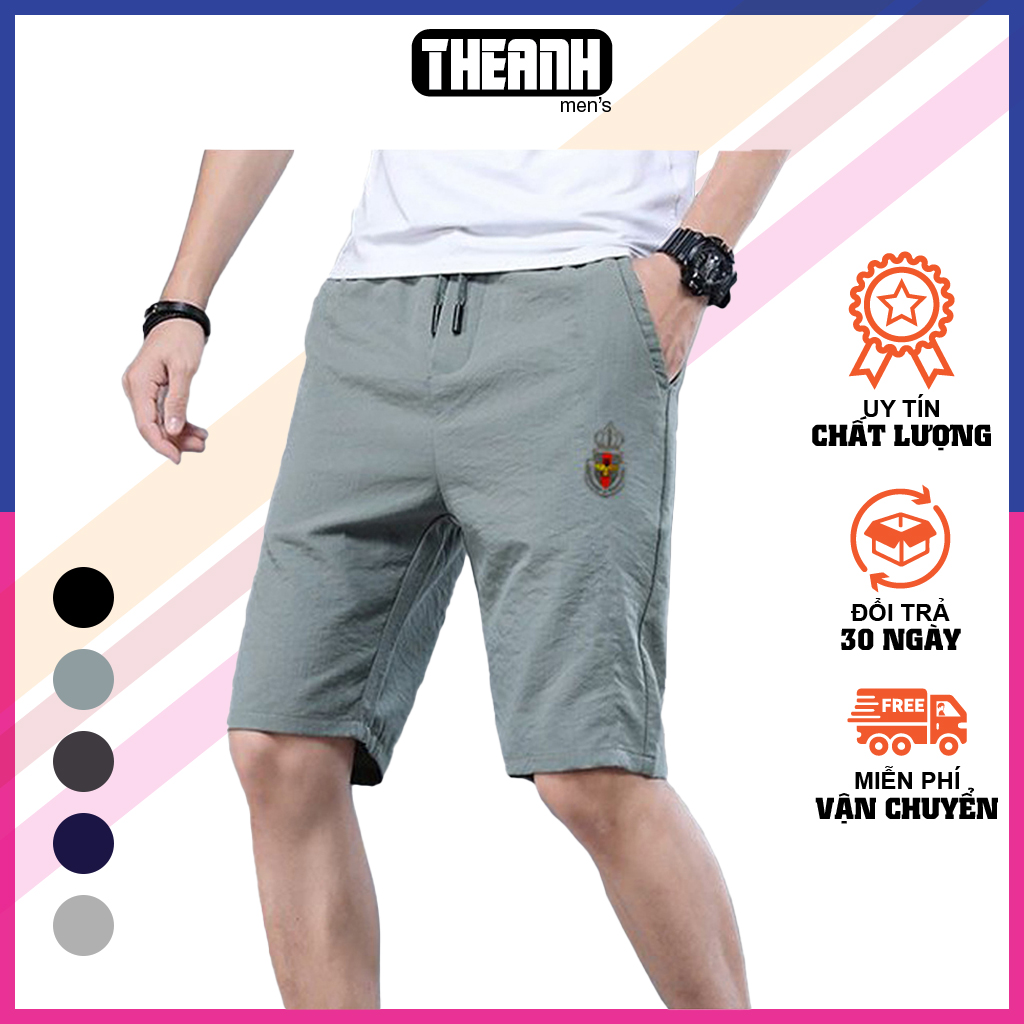 Quần Short nam (5 màu) - Quần đùi nam chất liệu đũi xước mềm mát, trẻ trung năng động, thể thao, QS05 Thế Anh Store