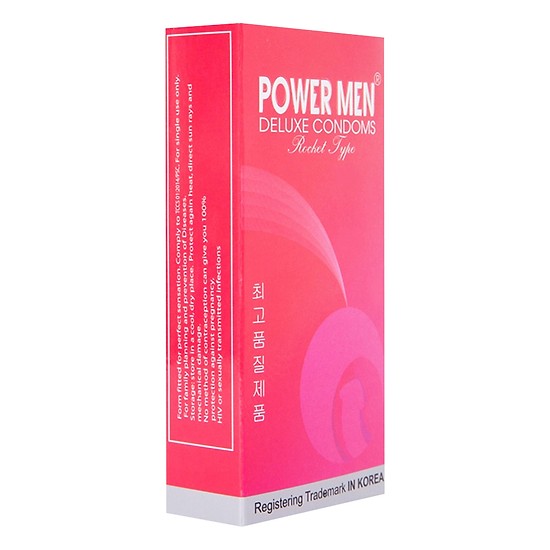 Bao cao su Powermen tăng khoái cảm hộp 12 cái