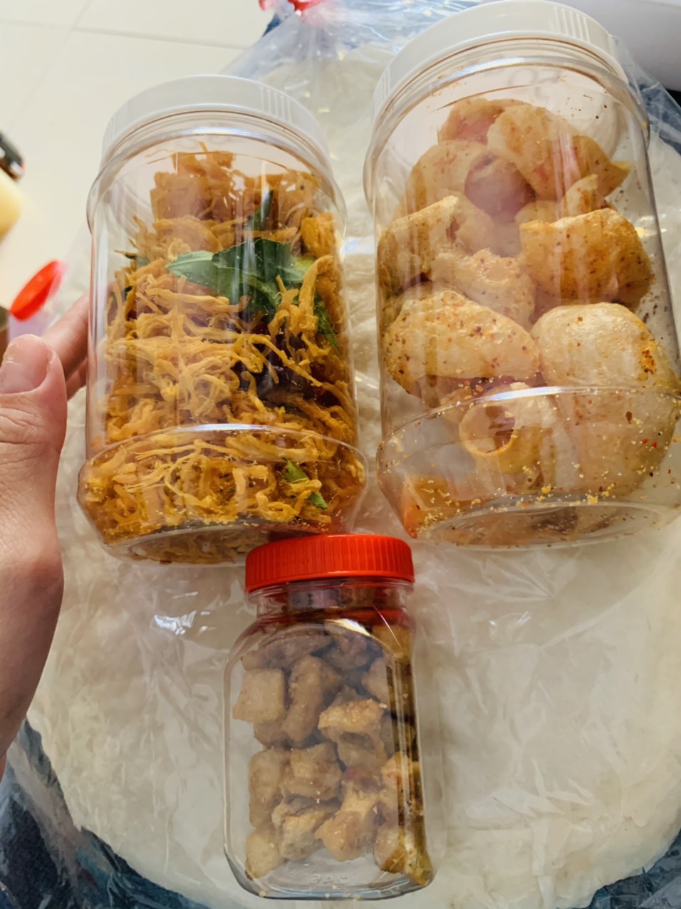 COMBO 3 LOẠI ĂN VẶT SIÊU HOT - TÓP MỠ TỎI ỚT - KHÔ GÀ LÁ CHANH- DA HEO CHÁY TỎI