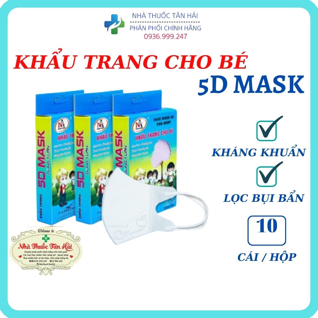 Khẩu trang kháng khuẩn cho bé