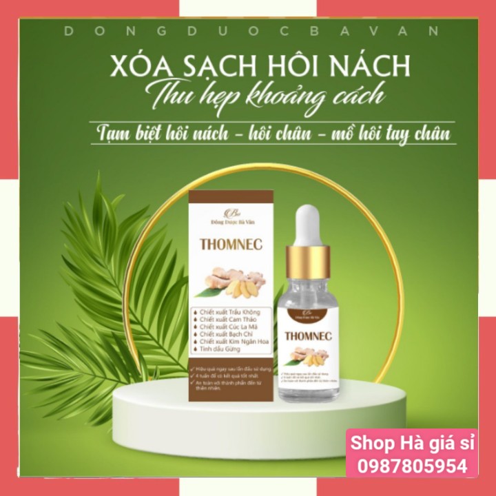 CHÍNH HÃNG, Đông Dược Bà Vân- Hết hôi nách, ngăn mùi hôi cơ thể, hiệu quả ngay từ lần dùng đầu tiên. Hôi Nách, Hôi Chân, Mùi Mồ Hôi Cơ Thể...có ngay sản phẩm chính hãng THOMNEC của Đông Dược Bà Vân