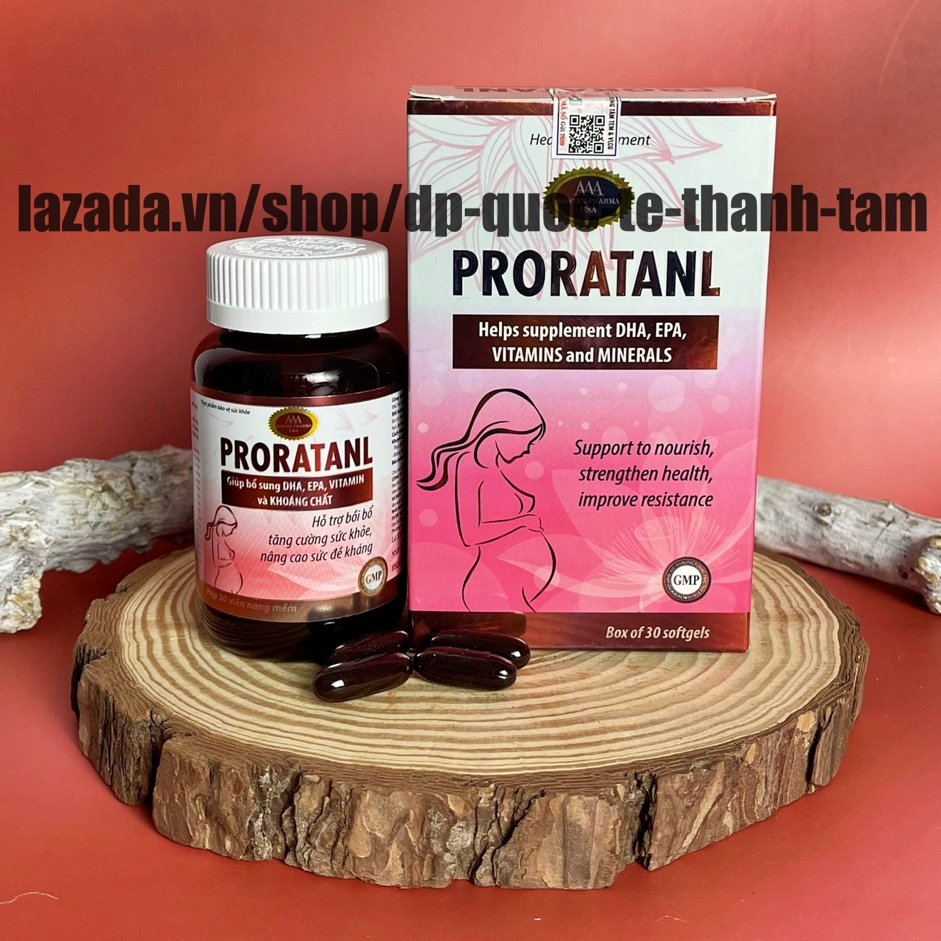 Viên uống cho mẹ bầu pronatanl giúp bổ sung dha, epa, vitamin và khoáng chất cho mẹ bầu - hộp 30 viên