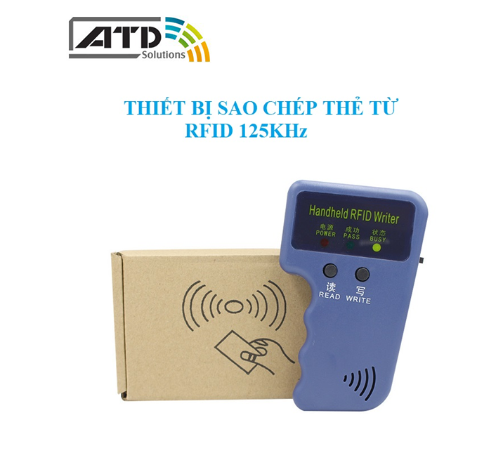 Máy sao chép thẻ rfid 125khz + 5 thẻ sao chép tần số 125khz