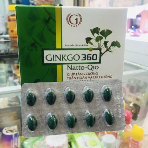 TĂNG CƯỜNG TUẦN HOÀN VÀ LƯU THÔNG MẠCH MÁU NÃO Ginkgo biloba 360