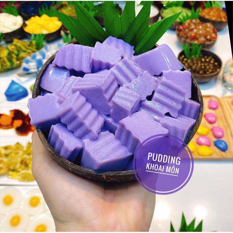 Bán rẻ nhận follow 500gr Bột pudding, Flan Khoai Môn