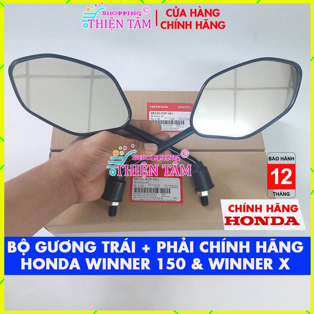 (Hàng Zin) Gương Kính Chiếu Hậu Winner 150 v1 v2 v3 & winner X -Có Bán LẺ 1 Chiếc -Cam Kết Hàng Thiệt Chính Hãng Honda
