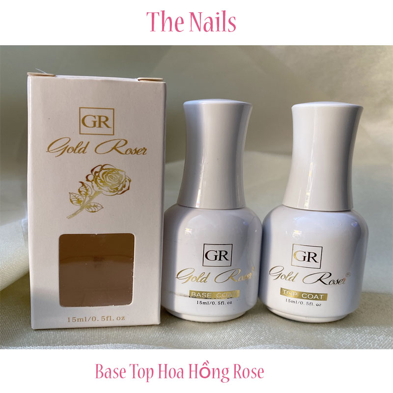 Base top hoa hồng Gold rose cao cấp siêu bóng, chống xước - Base top hoa hồng chính hãng