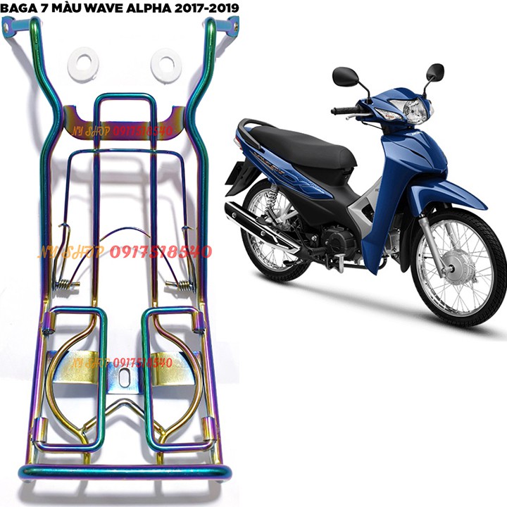 Baga Wave Alpha 2017,2018,2019,2020,2021 Màu Titan 10 Ly Mẫu 2021