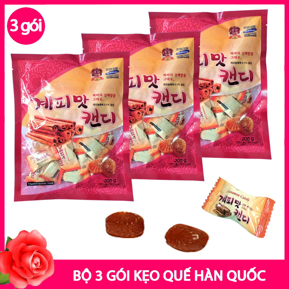 Kẹo quế cứng hàn quốc - bịch 200g