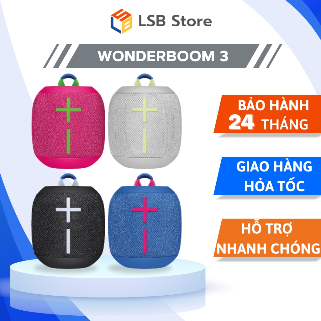Loa không dây bluetooth logitech ue wonderboom 3 | hàng chính hãng | bảo hành 24 tháng | lsb store