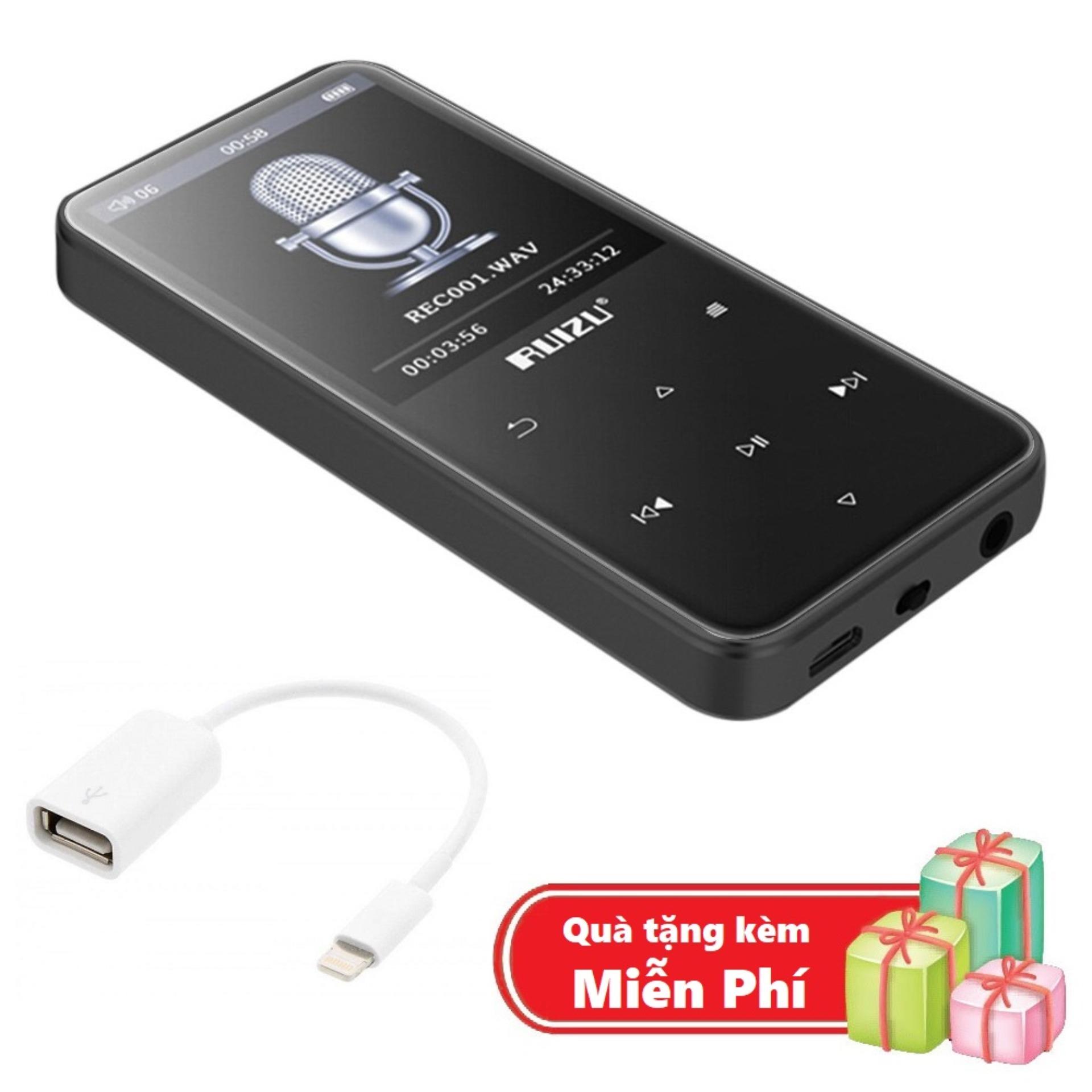 Máy nghe nhạc bluetooth ruizu d10 - hifi music player ruizu d10 - bộ nhớ trong 8g hỗ trợ thẻ nhớ lên đến 128g