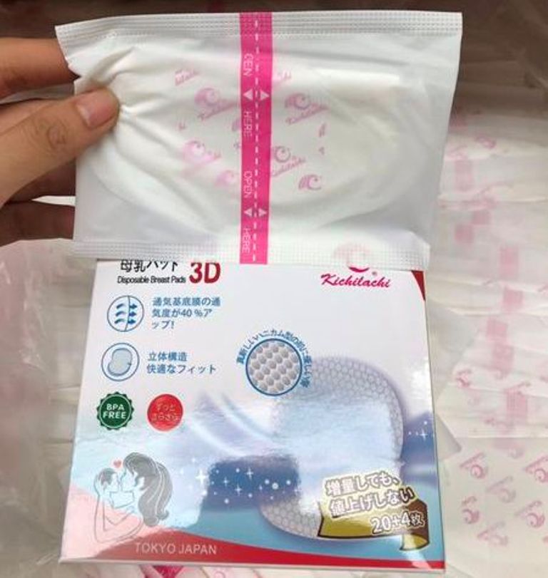 (FREESHIP ĐẾN 50k) 10 - 108 miếng lót thấm sữa Mẹ 3D siêu mỏm mềm mịn dùng 1 lần Kichilachi Kichi NAM8