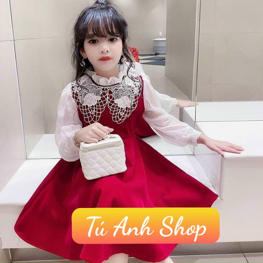 Váy tiểu thư phối ren