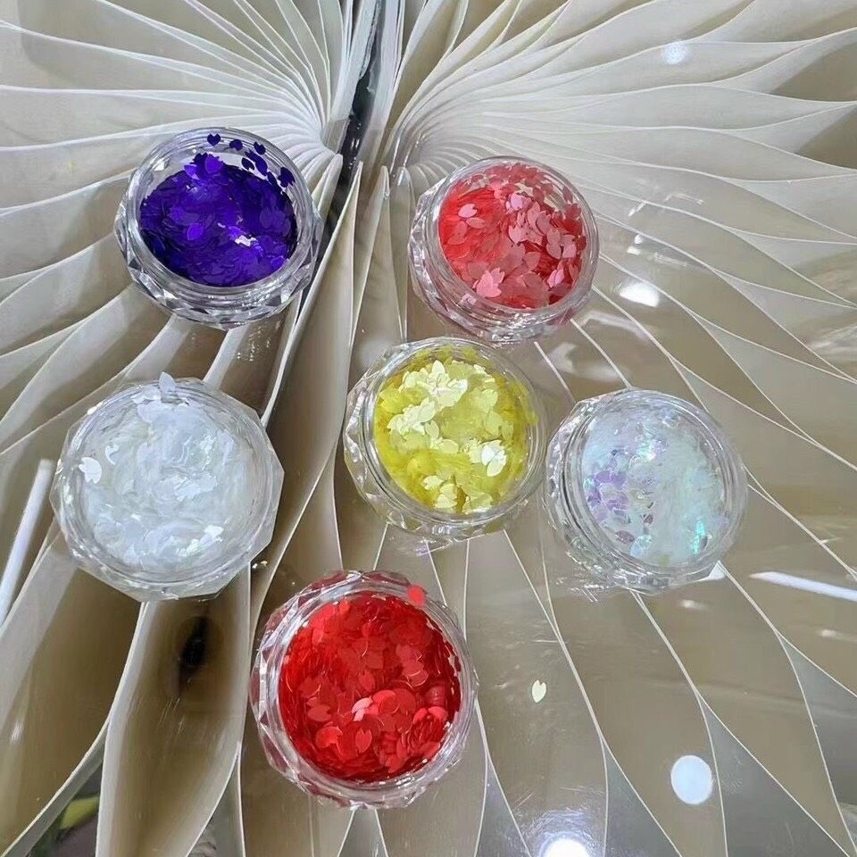 Nhũ cánh hoa ẩn gel - Set 6 màu - Sugar Nails