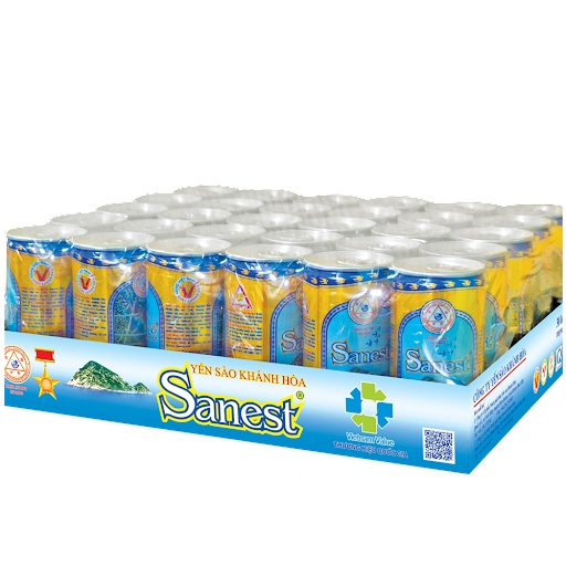 Nước Yến Sào Khánh Hòa Sanest Lon 190ml Khay 30 Lon