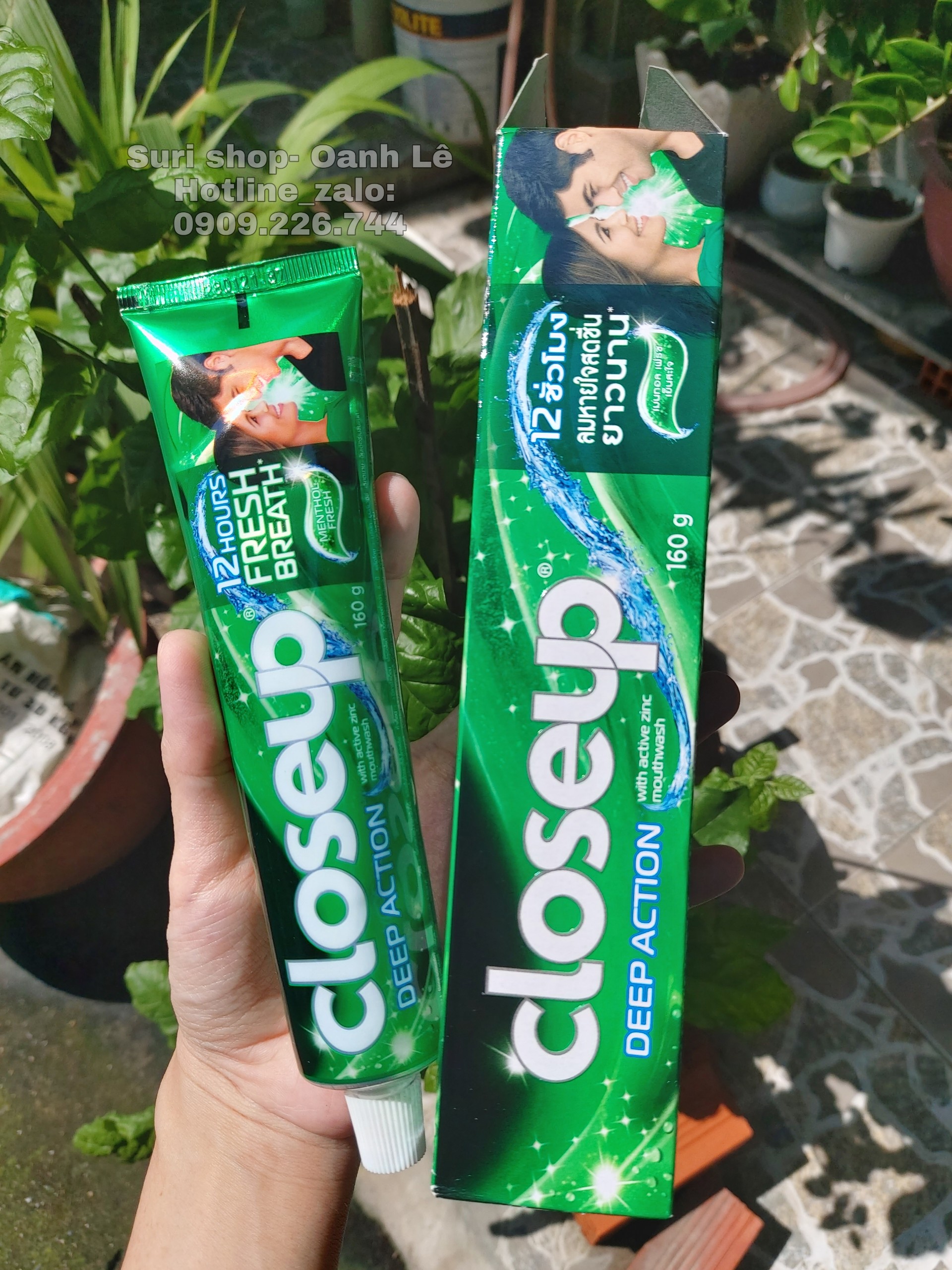 Combo 2 tuýp kem đánh răng Close Up Thái Lan 160gram