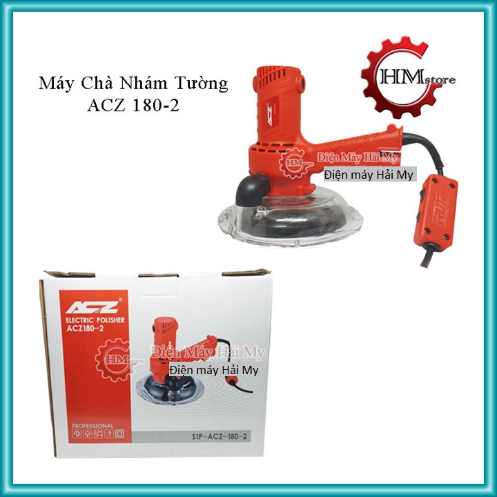 Máy chà nhám tường acz 180-2, công suất 650w, đường kính 180mm - máy chà tường có hút bụi acz, máy chà tường sơn nước - bảo hành 6 tháng - hải my store