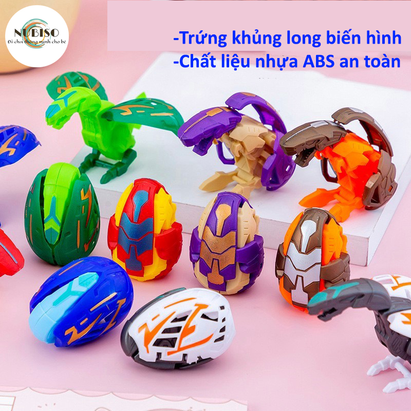 Trứng khủng long biến hình màu sắc bắt mắt cho bé