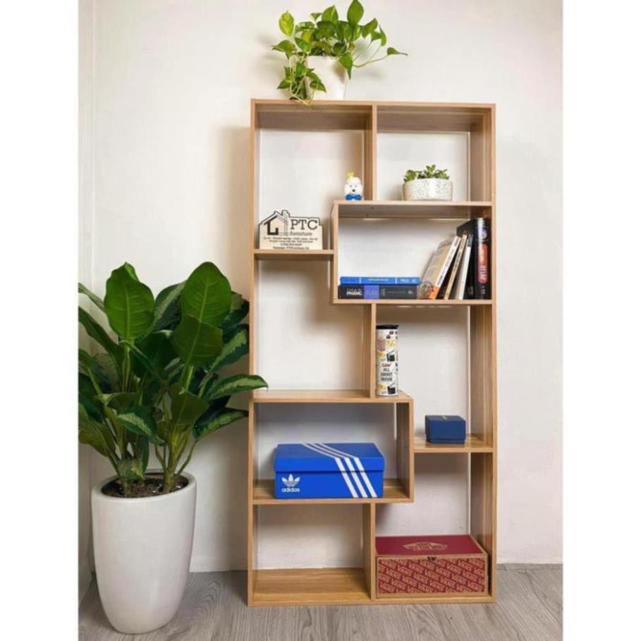 Kệ sách chữ U, kệ sách gỗ để sàn đa tầng nhiều ngăn thông minh GIÁ XƯỞNG
