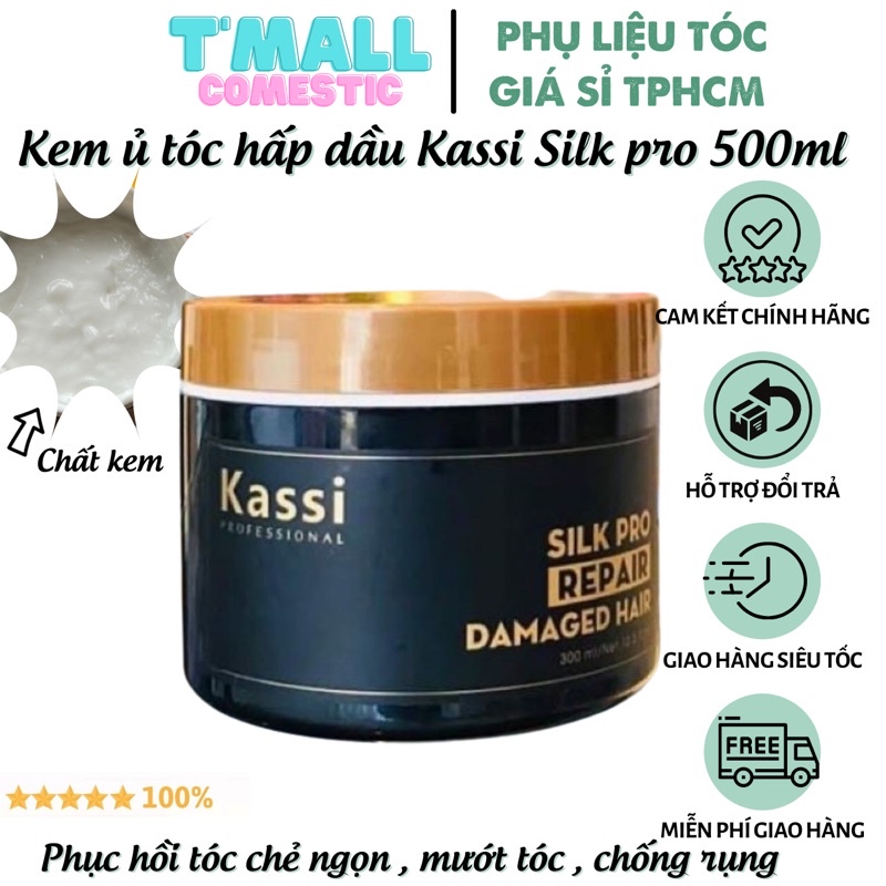 Hấp dầu phục hồi tóc hư tổn Kassi 300ml